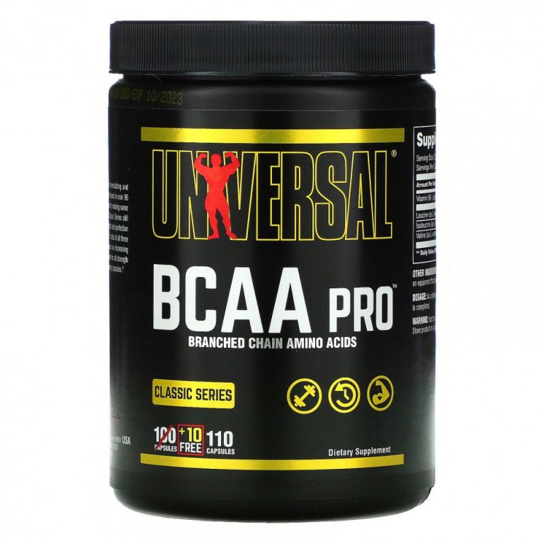 Universal Nutrition, Classic Series, BCAA Pro, аминокислоты с разветвленной цепью, 110 капсул