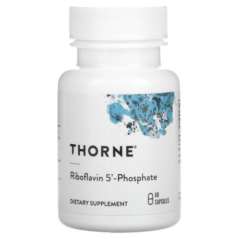 Thorne Research, Рибофлавин 5′ фосфат, 60 капсул