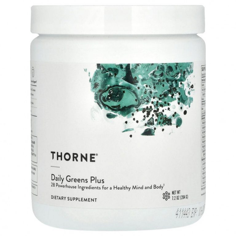 Thorne Research, Daily Greens Plus, ежедневная добавка с зеленью, 189 г (6,7 унции)