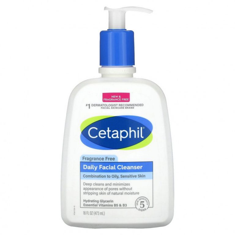 Cetaphil, Ежедневное очищающее средство для лица, без отдушек, 473 мл (16 жидк. Унций)