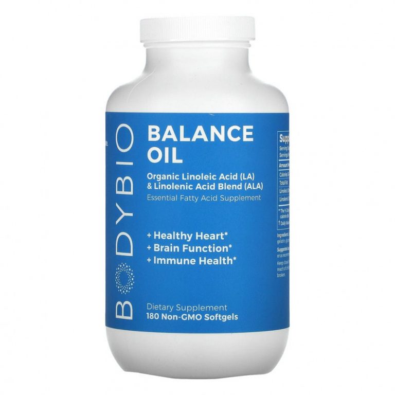 BodyBio, Balance Oil, 180 мягких таблеток без ГМО