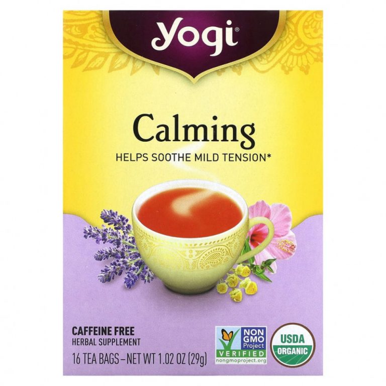 Yogi Tea, Calming, без кофеина, 16 чайных пакетиков, 29 г (1,02 унций)