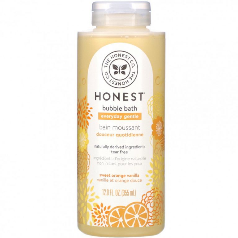 The Honest Company, Everyday Gentle Bubble Bath, Сладкий апельсин и ваниль, 12,0 жидких унций (355 мл)