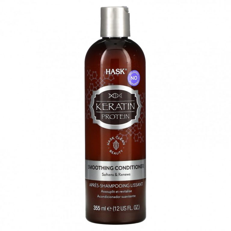 Hask Beauty, Keratin Protein, Разглаживающий кондиционер, 12 жидких унций (355 мл)