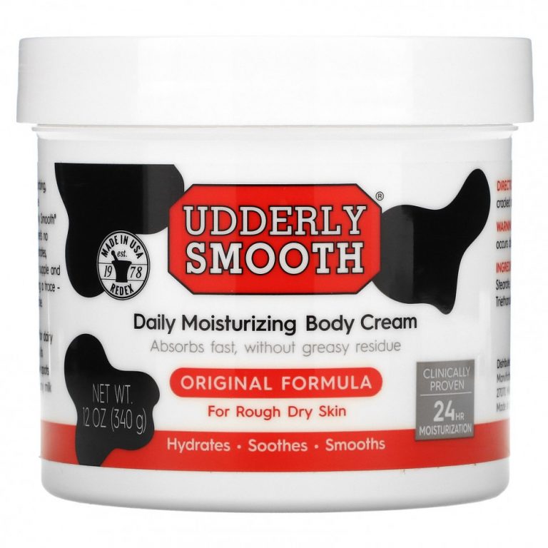 Udderly Smooth, увлажняющий крем для тела для ежедневного применения, оригинальная формула, 340 г (12 унций)