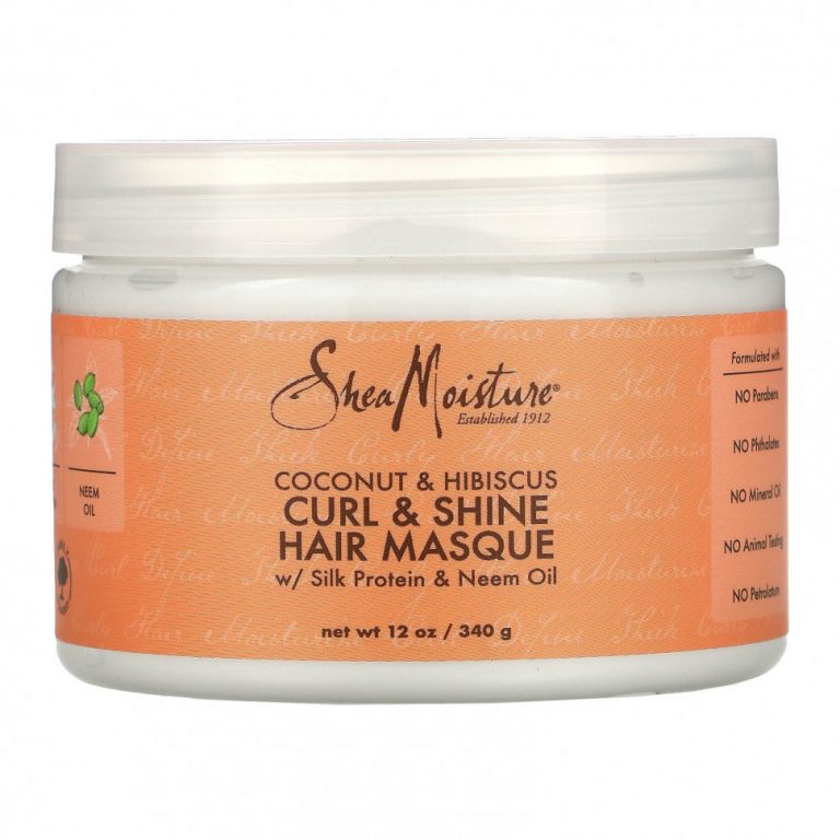 SheaMoisture, Curl & Shine Hair Masque, Coconut & Hibiscus, 12 oz (340 g)