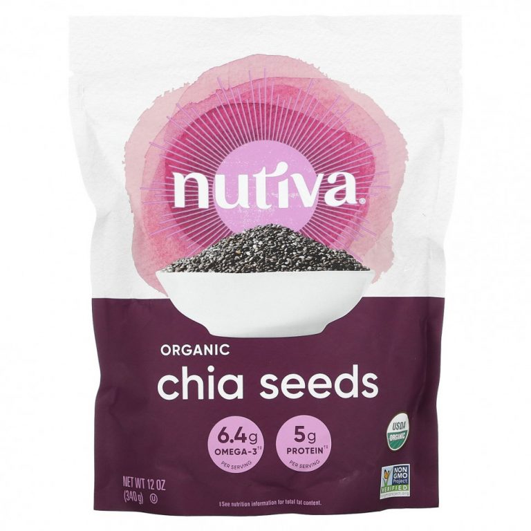 Nutiva, органические семена чиа, 340 г (12 унций)