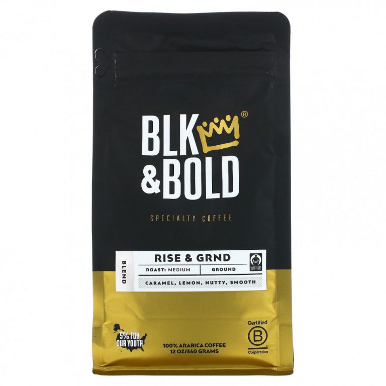 BLK & Bold, Specialty Coffee, молотый, средний, рост и GRND, 12 унций (340 г)