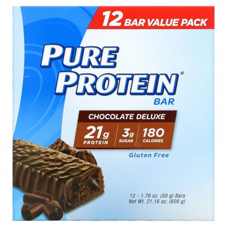 Pure Protein, Pure Protein Bar, Chocolate Deluxe, 12 Bars, 1.76 oz (50 g) Each