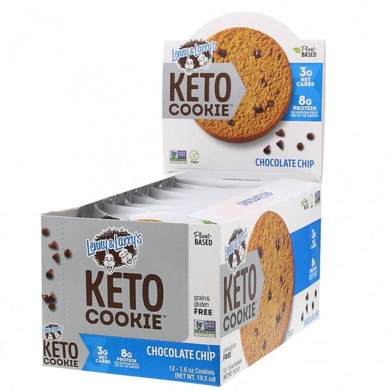 Lenny & Larry’s, KETO COOKIE, печенье для кетодиеты, с кусочками шоколада, 12 шт. по 45 г (1,6 унции)