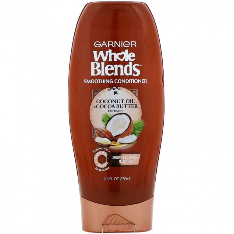 Garnier, Разглаживающий кондиционер Whole Blends, «Масла кокоса и какао», 370 мл