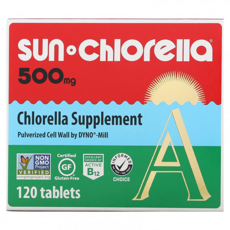 Sun Chlorella, хлорелла, 500 мг, 120 таблеток