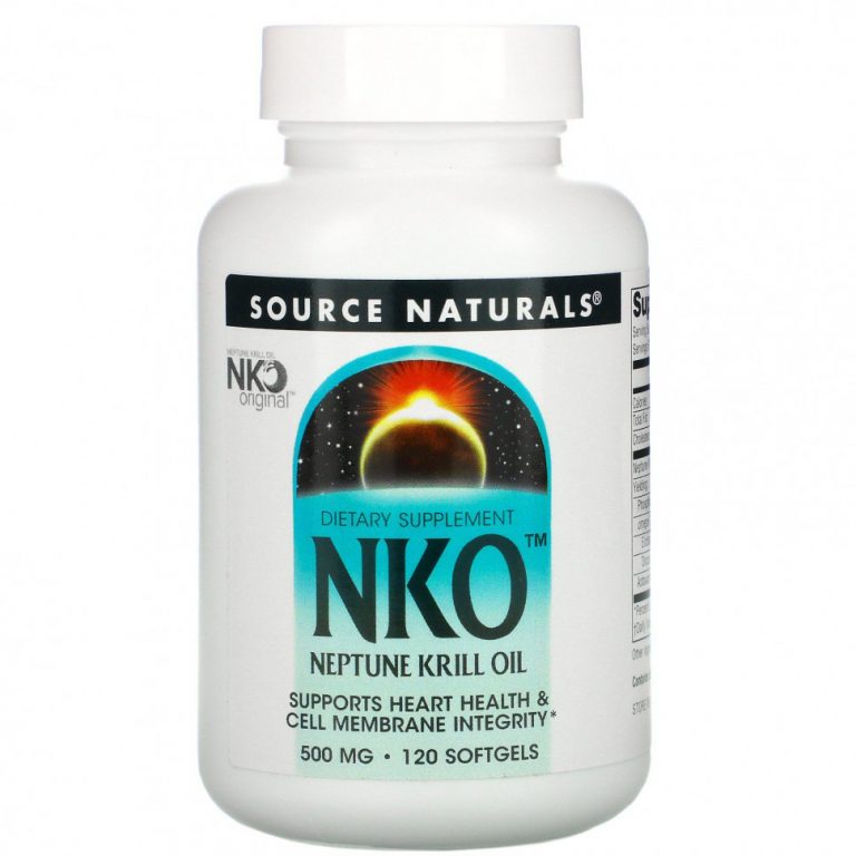 Source Naturals, NKO, Neptune Krill Oil, 500 мг, 120 капсул