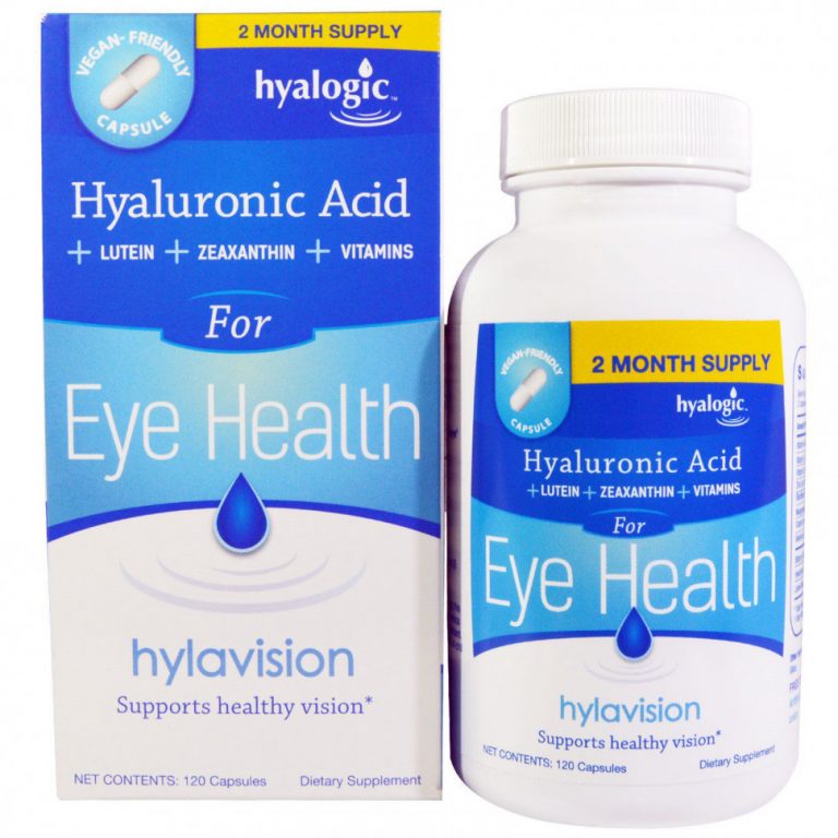 Hyalogic, Hylavision, гиалуроновая кислота, 120 капсул