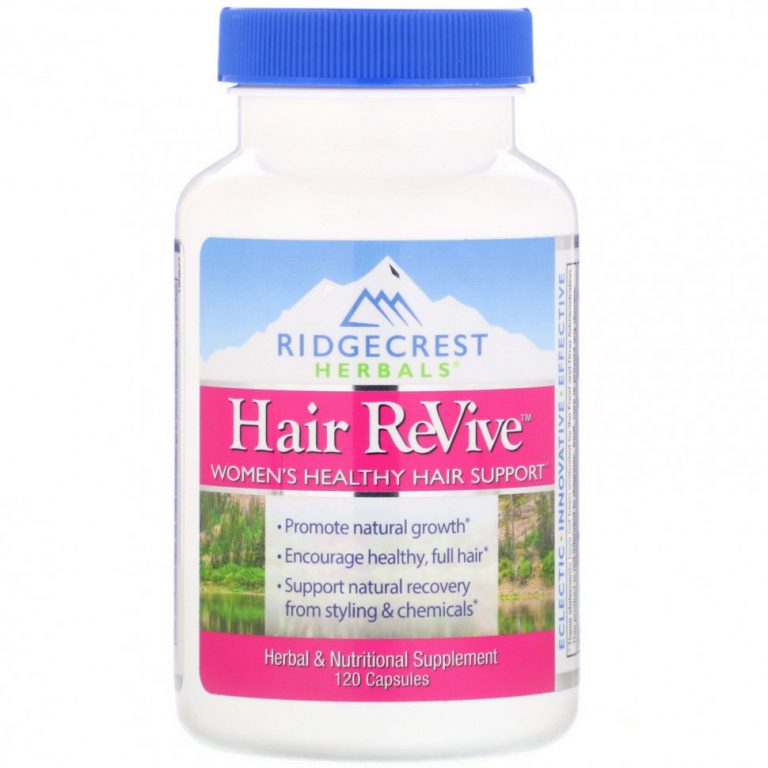 RidgeCrest Herbals, Hair ReVive, 120 капсул