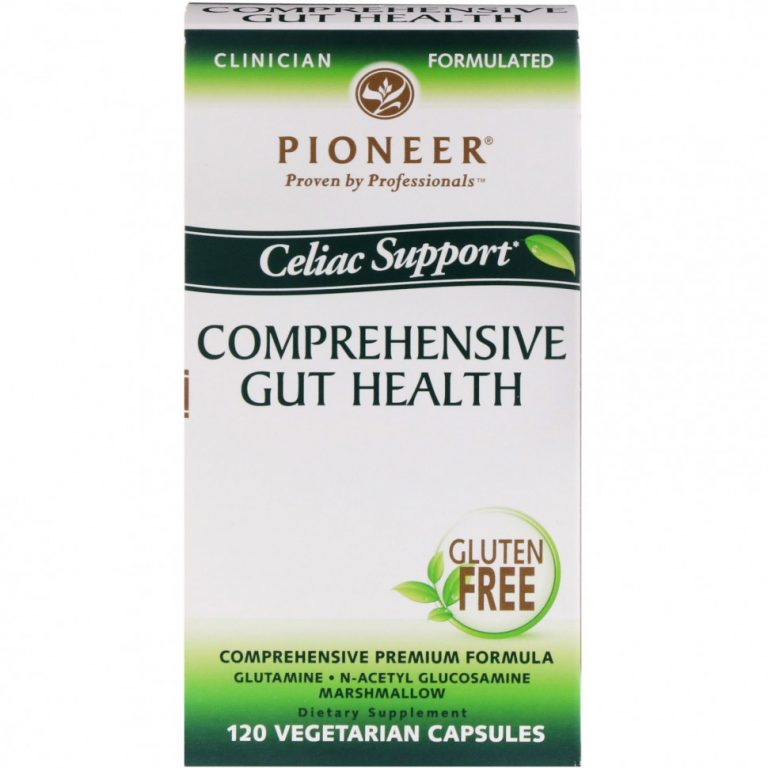 Pioneer Nutritional Formulas, Celiac Support, Общее здоровье кишечника, 120 растительных капсул