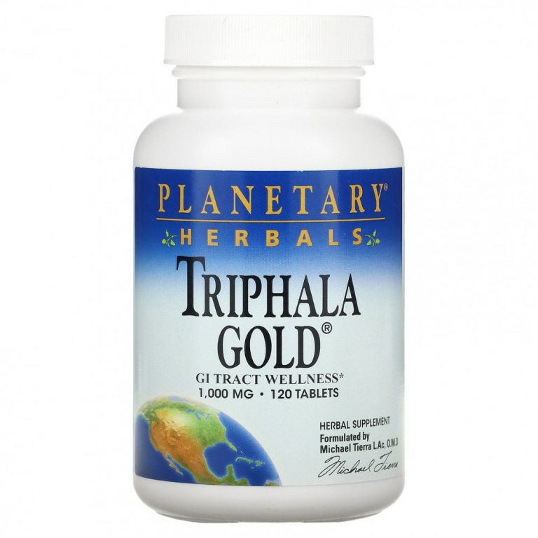 Planetary Herbals, Triphala Gold, здоровье желудочно-кишечного тракта, 1,000 мг, 120 таблеток