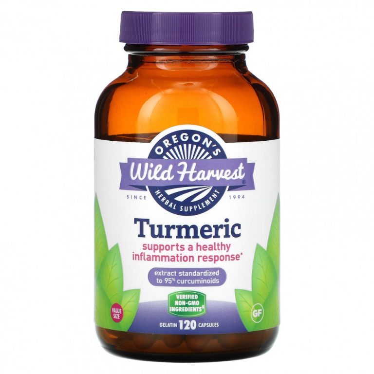 Oregon’s Wild Harvest, Turmeric, 120 Vegetarian Capsules