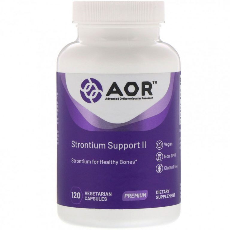 Advanced Orthomolecular Research AOR, Strontium Support II, 120 вегетарианских капсул