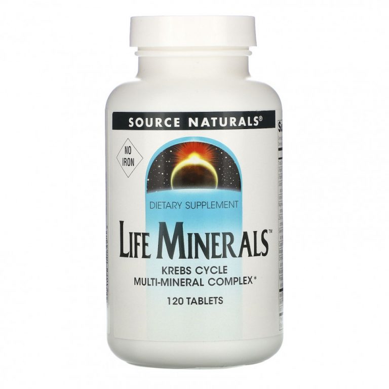 Source Naturals, «Микроэлементы жизни» без железа, 120 таблеток