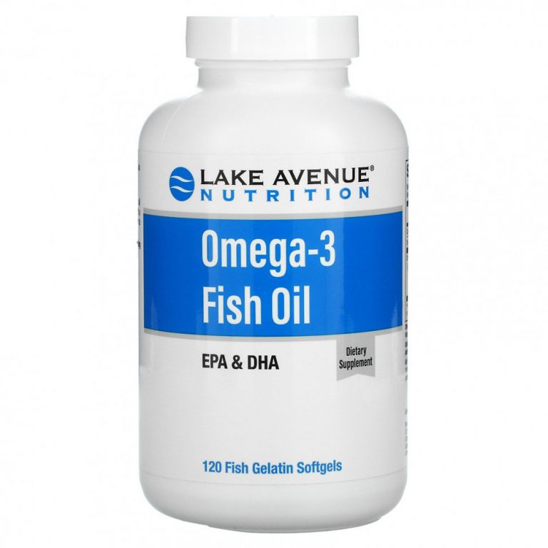 Lake Avenue Nutrition, AlaskOmega, рыбий жир с омега-3, 120 капсул из рыбьего желатина