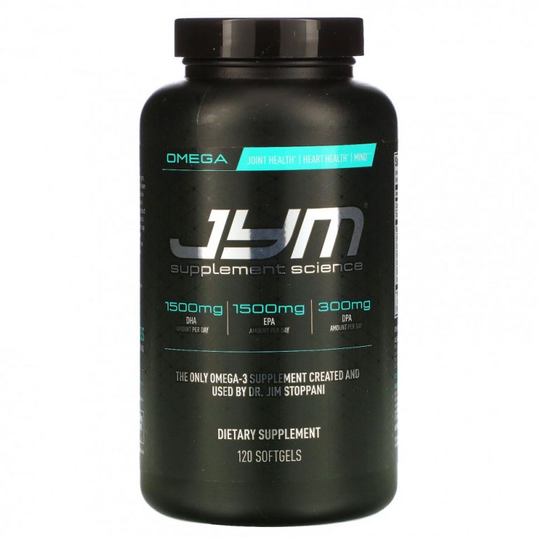 JYM Supplement Science, омега-3, 120 капсул