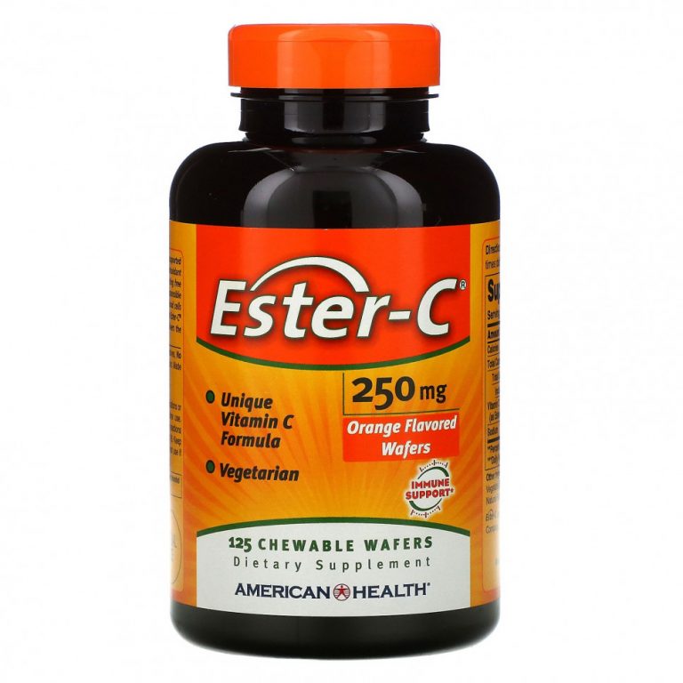 American Health, Ester-C, с апельсиновым вкусом, 250 мг, 125 жевательных таблеток