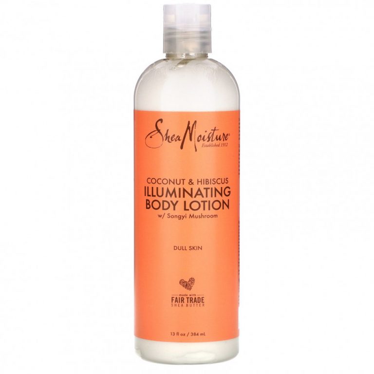 SheaMoisture, Illuminating Body Lotion, Coconut & Hibiscus with Songyi Mushroom, 13 fl oz (384 ml)