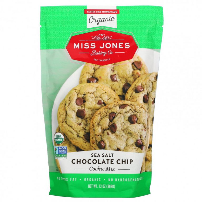 Miss Jones Baking Co, Органическая смесь для печенья, морская соль и шоколадная крошка, 369 г (13 унций)