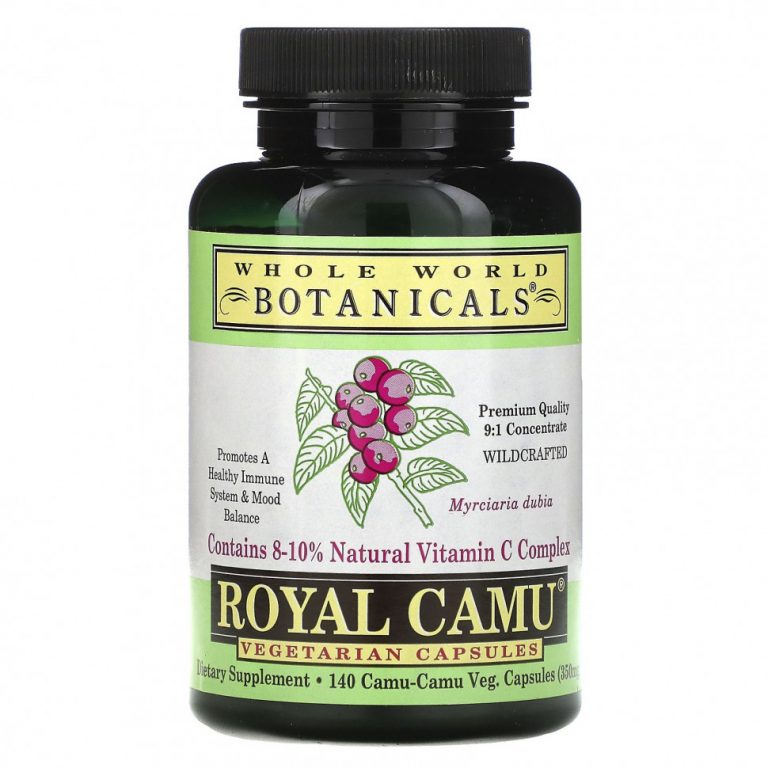 Whole World Botanicals, Royal Camu, 350 мг, 140 вегетарианских капсул