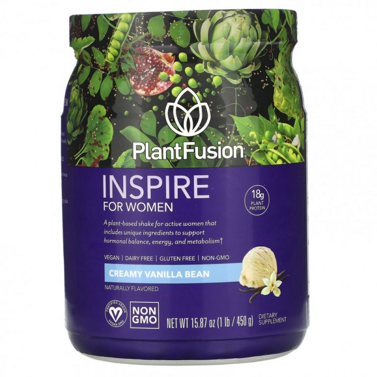 PlantFusion, Inspire for Women, сливочная ваниль, 450 г (15,87 унции)