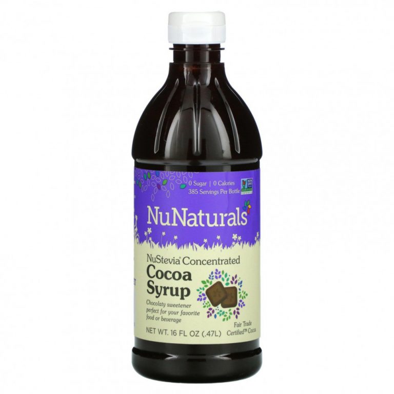 NuNaturals, NuStevia, концентрированный какао-сироп, 0,47 л (16 жидк. унций)