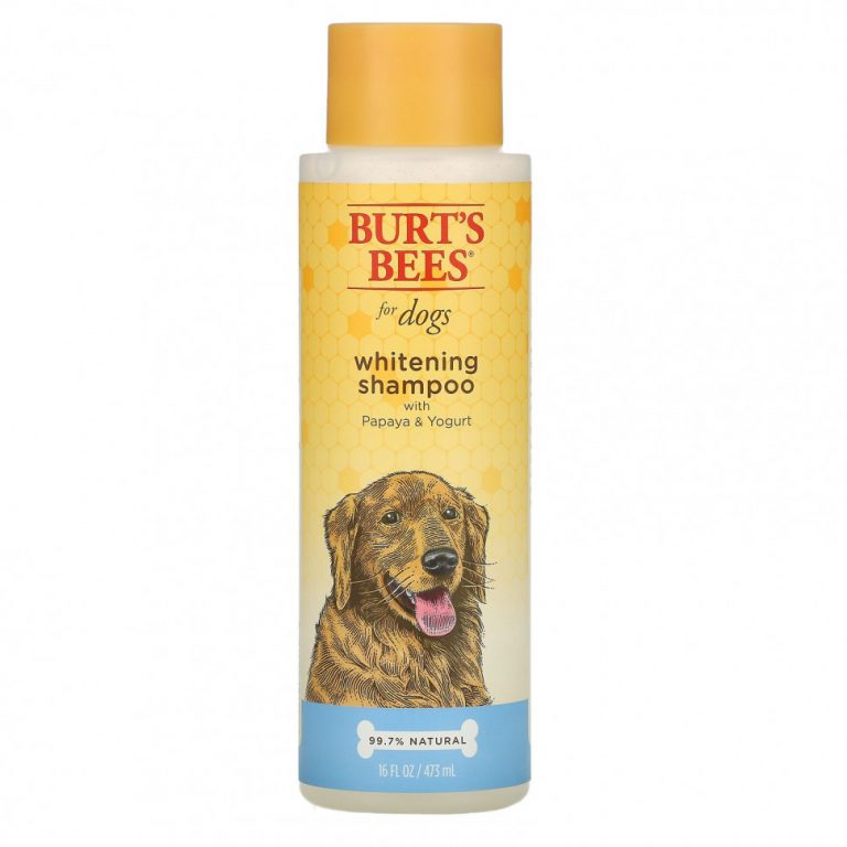 Burt’s Bees, Отбеливающий шампунь для собак с папайей и йогуртом, 473 мл (16 жидк. Унций)