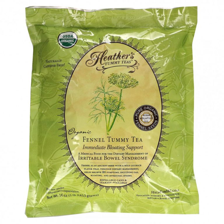 Heather’s Tummy Care, Tummy Teas, органический чай с фенхелем, без кофеина, 453 г (16 унций)