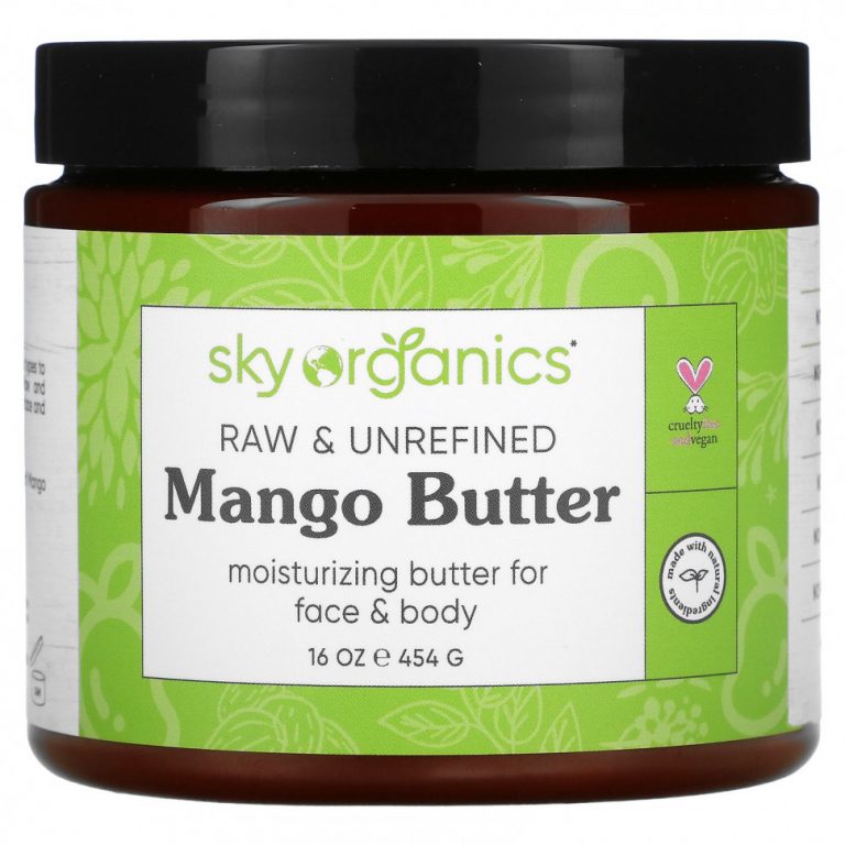 Sky Organics, Organic Unrefined Raw, Mango Butter, 16 fl oz (454 g)