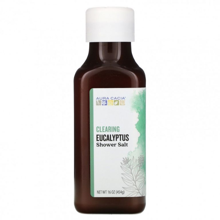 Aura Cacia, Соль для душа, очищающий эвкалипт, 454 г (16 унций)