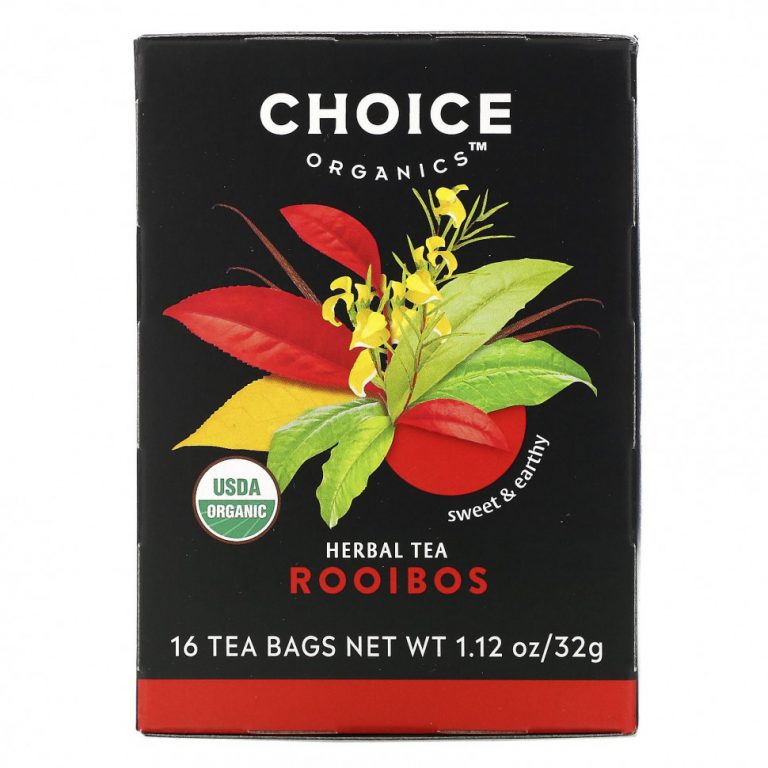 Choice Organic Teas, Herbal Tea, ройбуш, без кофеина, 16 чайных пакетиков, 32 г (1,12 унции)