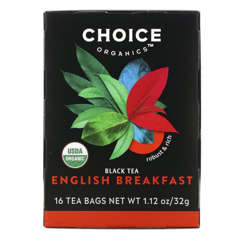 Choice Organic Teas, Black Tea, English Breakfast, 16 чайных пакетиков, 32 г (1,12 унции)