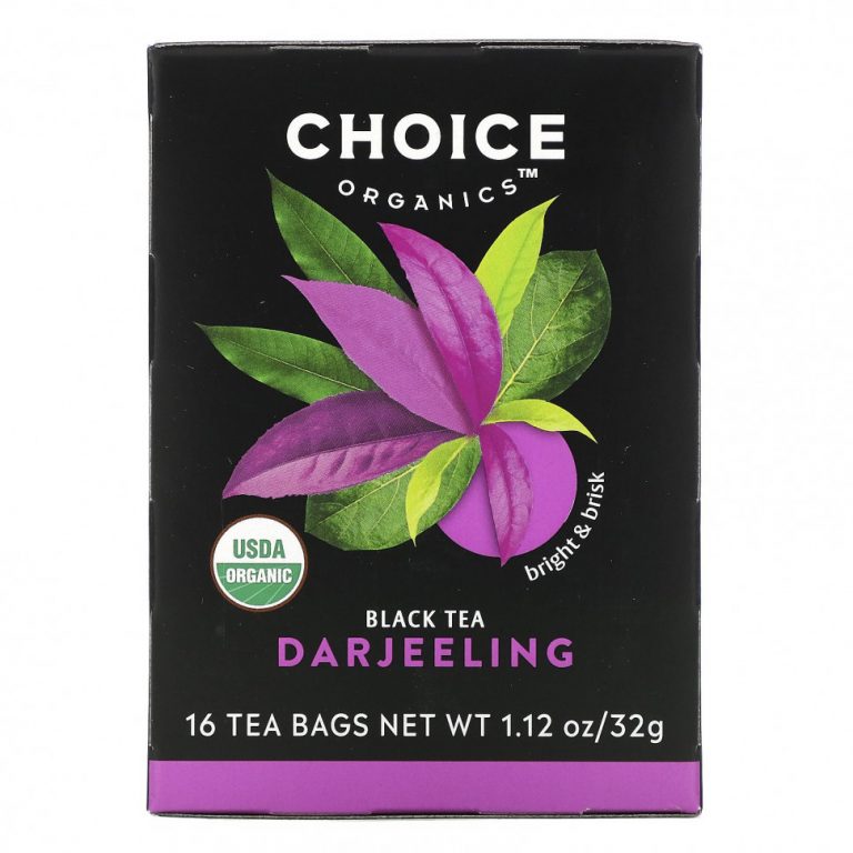 Choice Organic Teas, Черный чай, Дарджилинг, 16 чайных пакетиков, 32 г (1,12 унции)