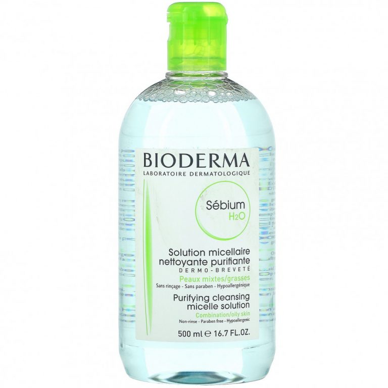 Bioderma, Sebium, Очищающий раствор очищающих мицелл, 16,7 жидких унций (500 мл)