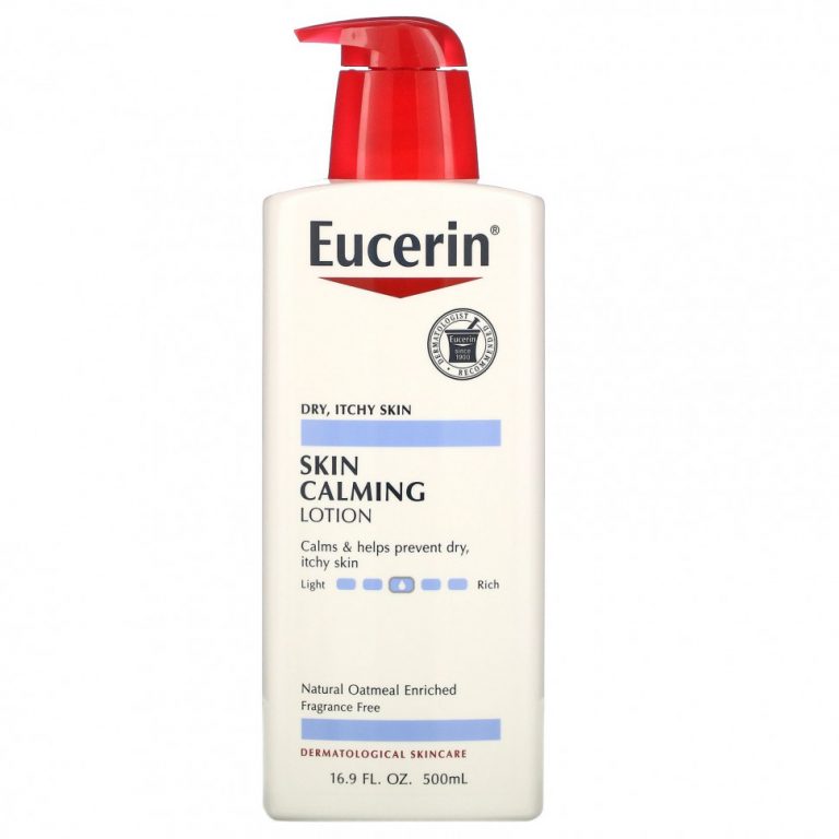 Eucerin, Успокаивающий лосьон для кожи, без отдушек, 500 мл (16,9 жидк. унций)