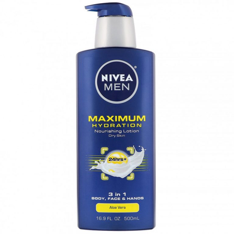 Nivea, Men, максимальное увлажнение, питательный лосьон «3 в 1», алоэ вера, 500 мл (16,9 жидк. унций)