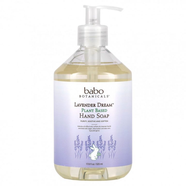 Babo Botanicals, Lavender Dream, Plant Based Hand Soap, 17.5 fl oz (520 ml)