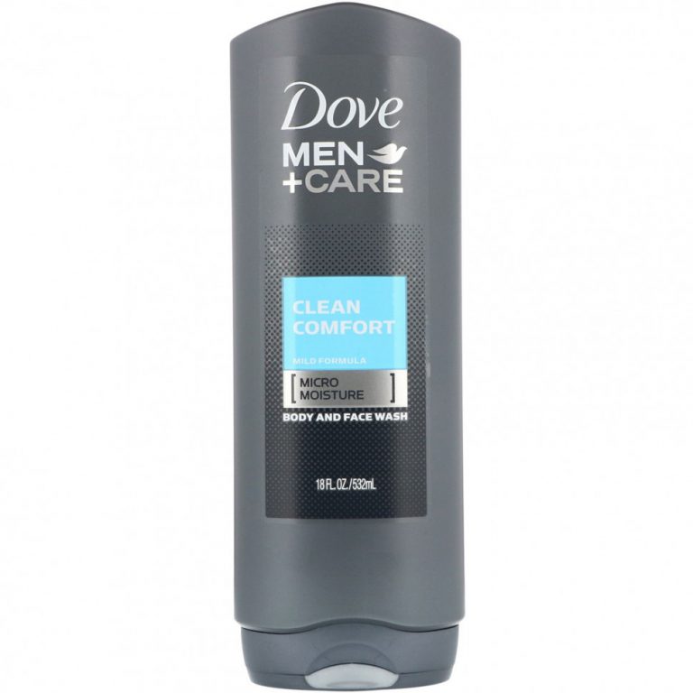 Dove, Гель для лица и тела Men+Care, аромат «Чистый комфорт», 532 мл