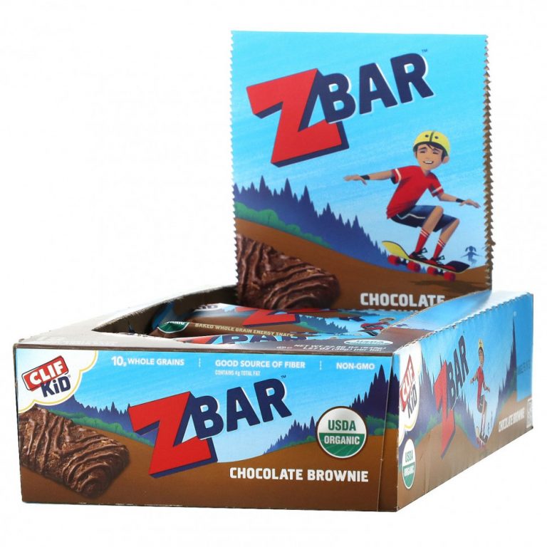 Clif Bar, Clif Kid, Z Bar, органические батончики, со вкусом шоколадного брауни, 18 батончиков, 36 г (1,27 унции) каждый