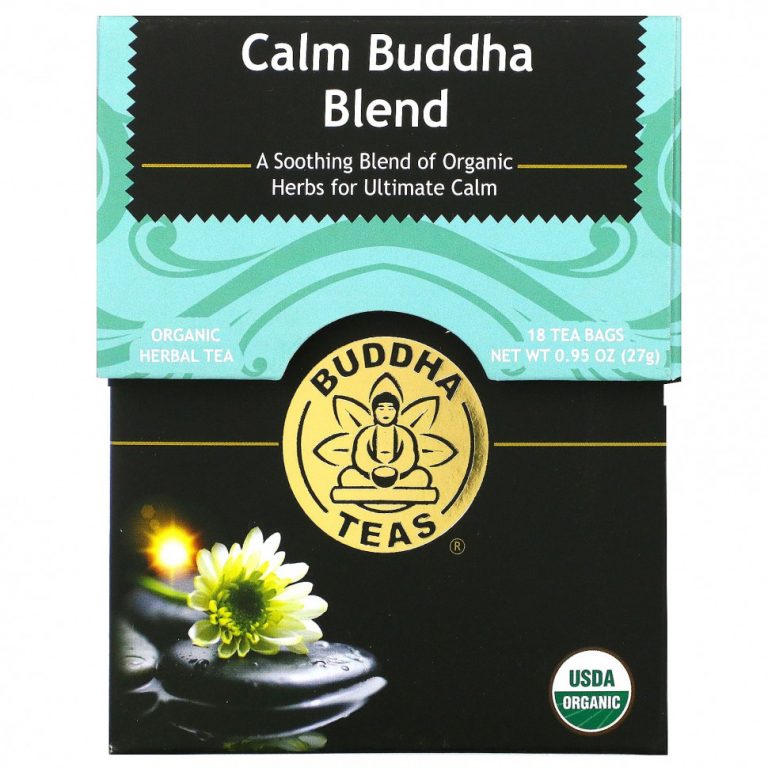 Buddha Teas, Calm Buddha Blend, 18 чайных пакетиков, 27 г (0,95 унции)