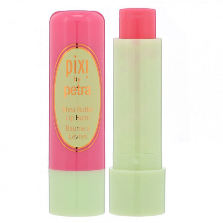 Pixi Beauty, Бальзам для губ с маслом ши, Pixi Розовый, 0,141 унции (4 г)