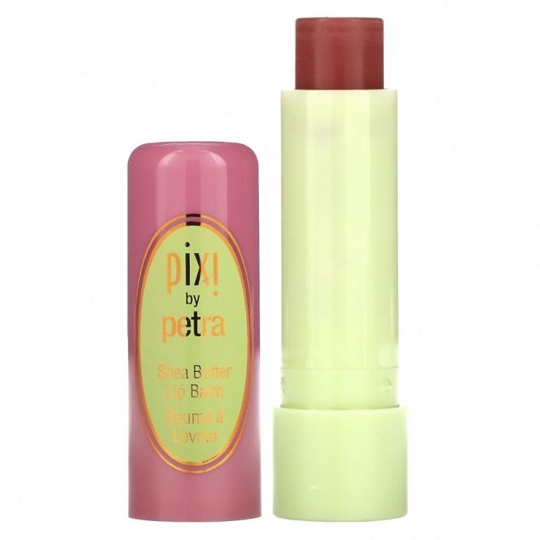 Pixi Beauty, Бальзам для губ с маслом ши, натуральная роза, 0,141 унций (4 г)