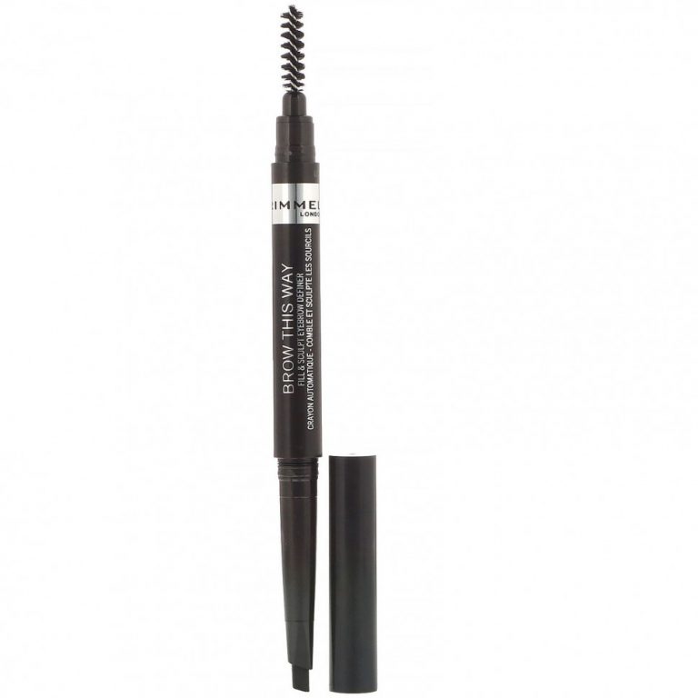 Rimmel London, Карандаш для бровей Brow This Way, оттенок 004 мягкий черный, 0,25 г