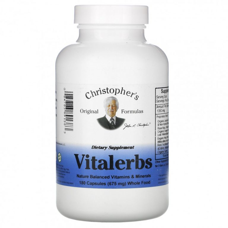 Christopher’s Original Formulas, Vitalerbs 180 капсул